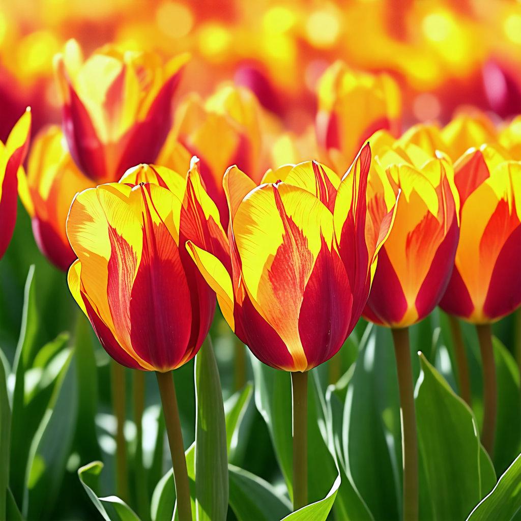 Tulip, Sbulbs Ingle Late, 'helmar', Red, Yellow - View 9 from www redcrocus com