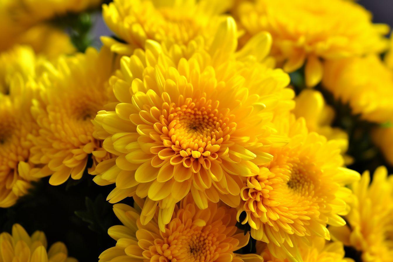 Mum Yellow Stellar Yellow - View 14 from www redcrocus com