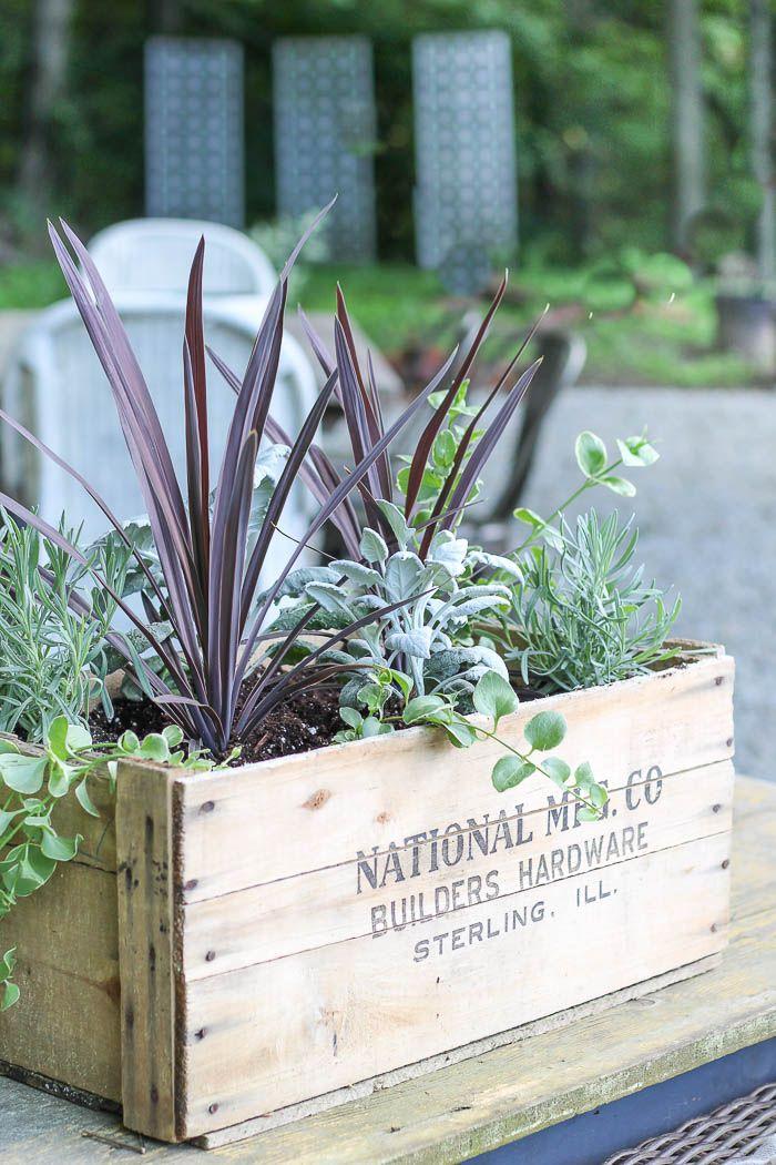 Fern Wooden Crate - View 4 from www redcrocus com