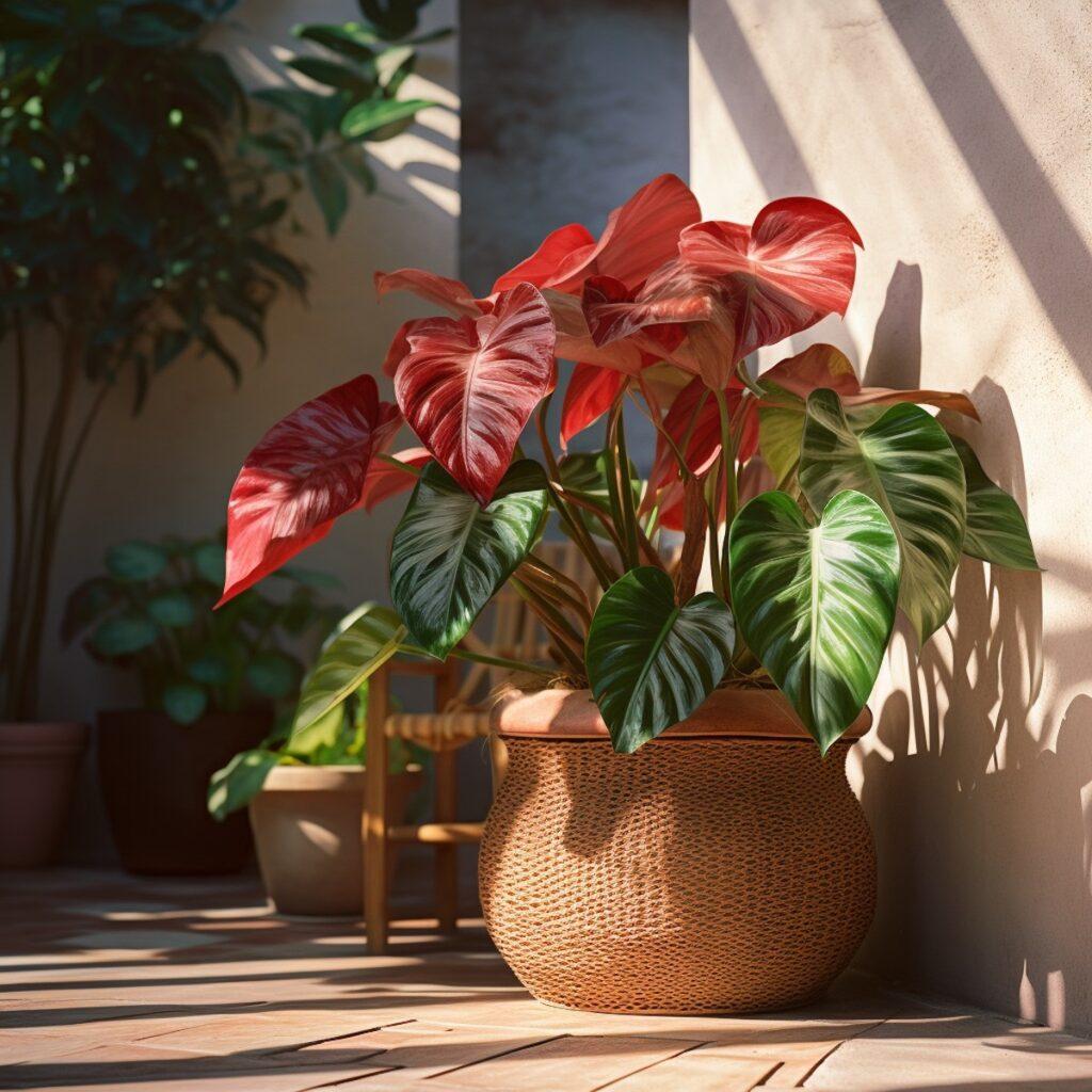 Philodendron Imperial Red - View 8 from www redcrocus com