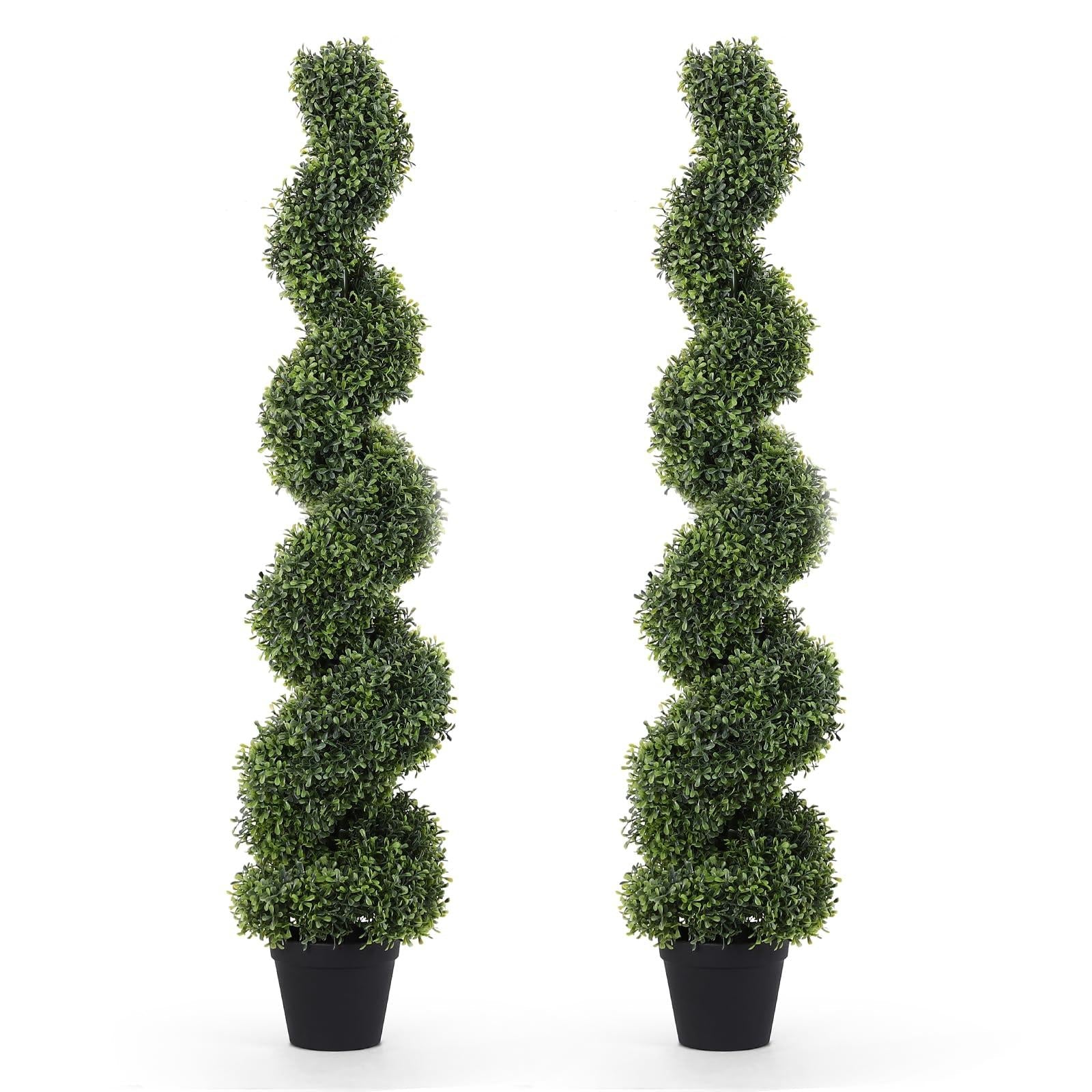 E Buxus Green Mountain Topiary 4 5' Spiral Topiary - View 34 from www redcrocus com