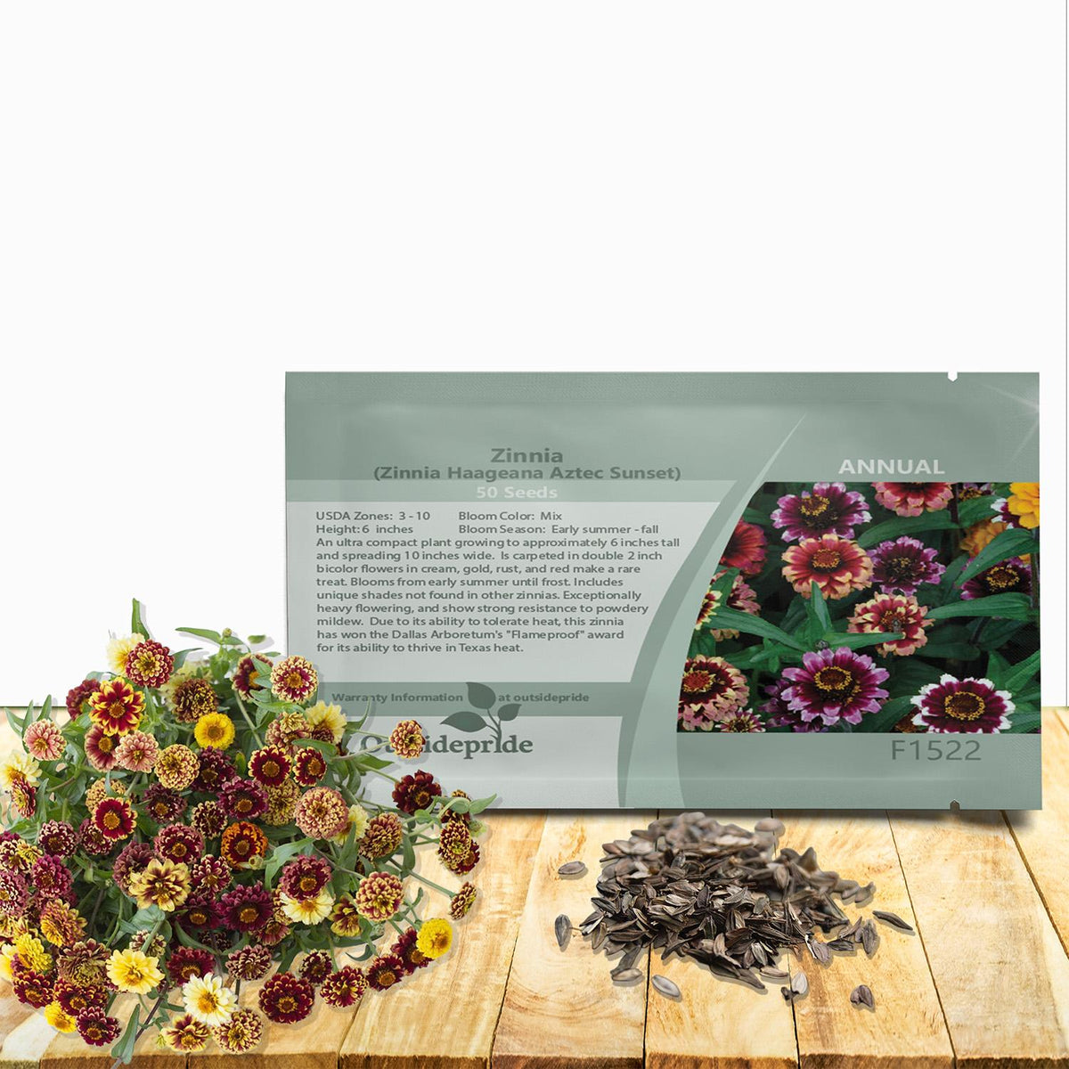 Zinnia 'elegant Hot Mix' - View 17 from www redcrocus com