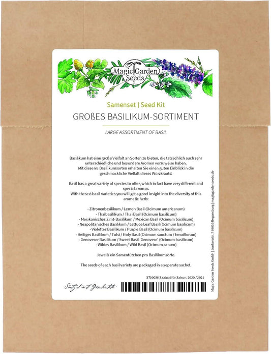 Herb, Ocimum Basilicum, Assorted Basil - View 14 from www redcrocus com