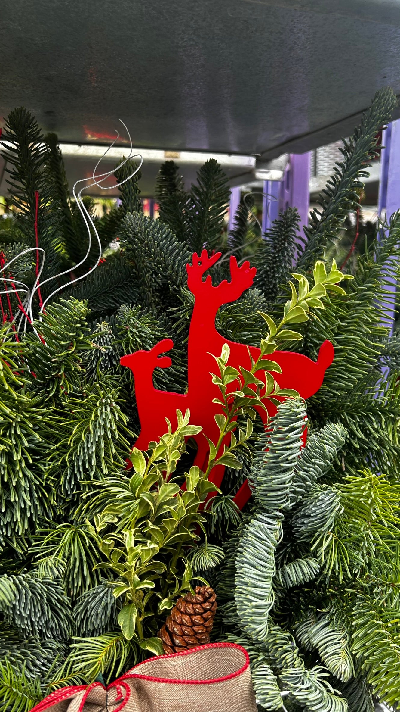 Planter, 12" Farm House Tin, Red Planter (Each)