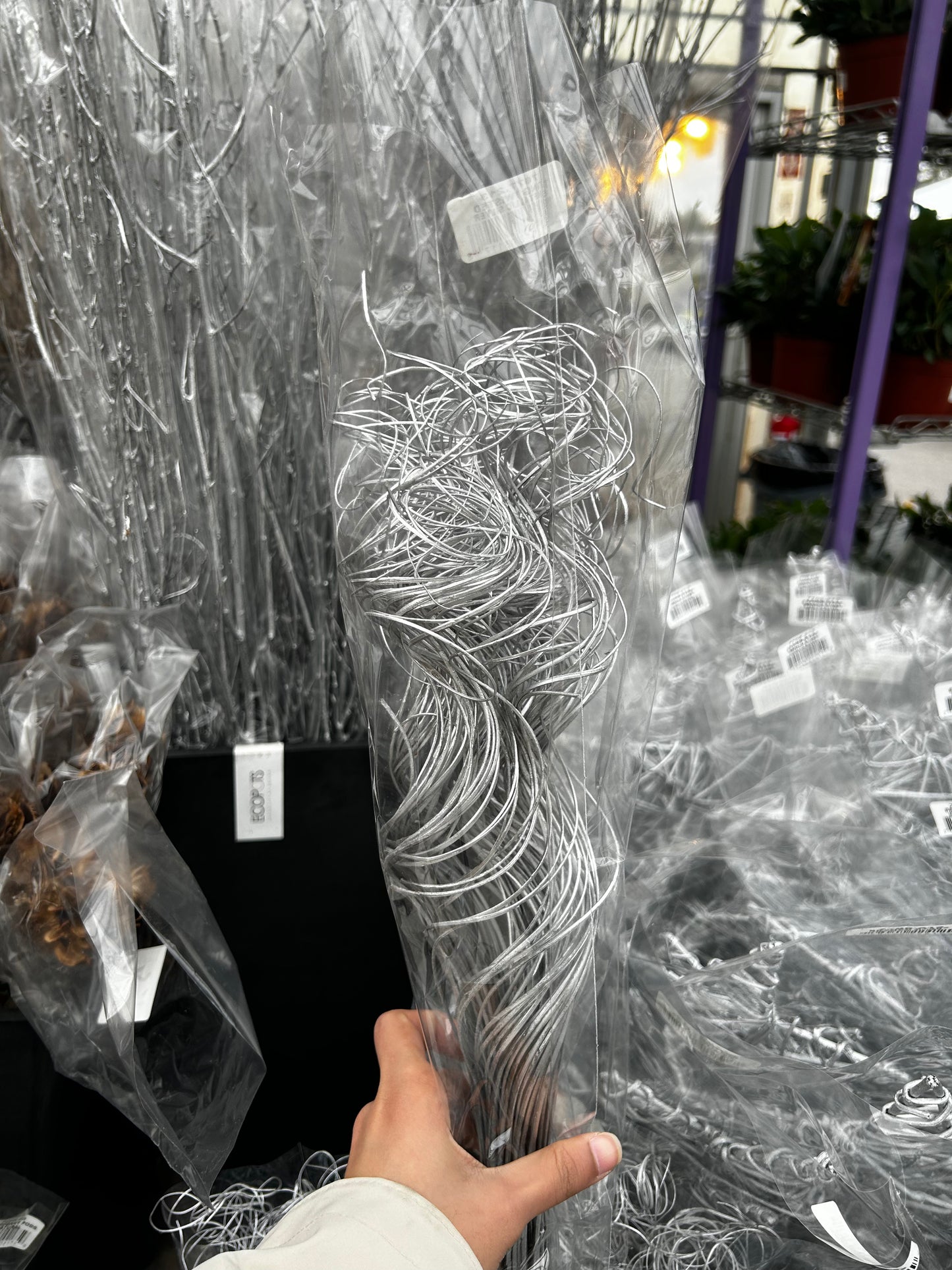 Accents, Curly Ting, Silver Metallic (XMNP699) Each