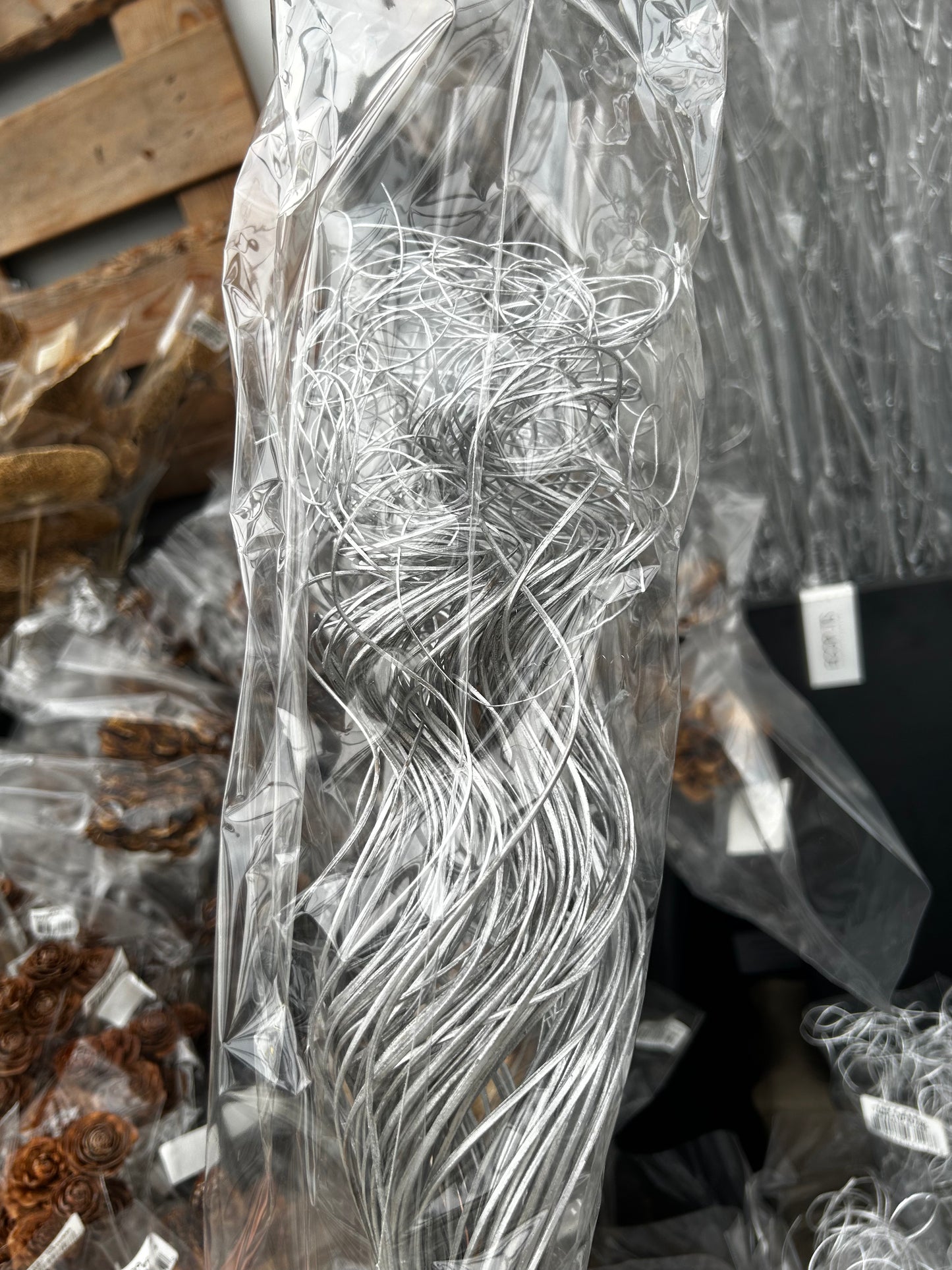 Accents, Curly Ting, Silver Metallic (XMNP699) Each