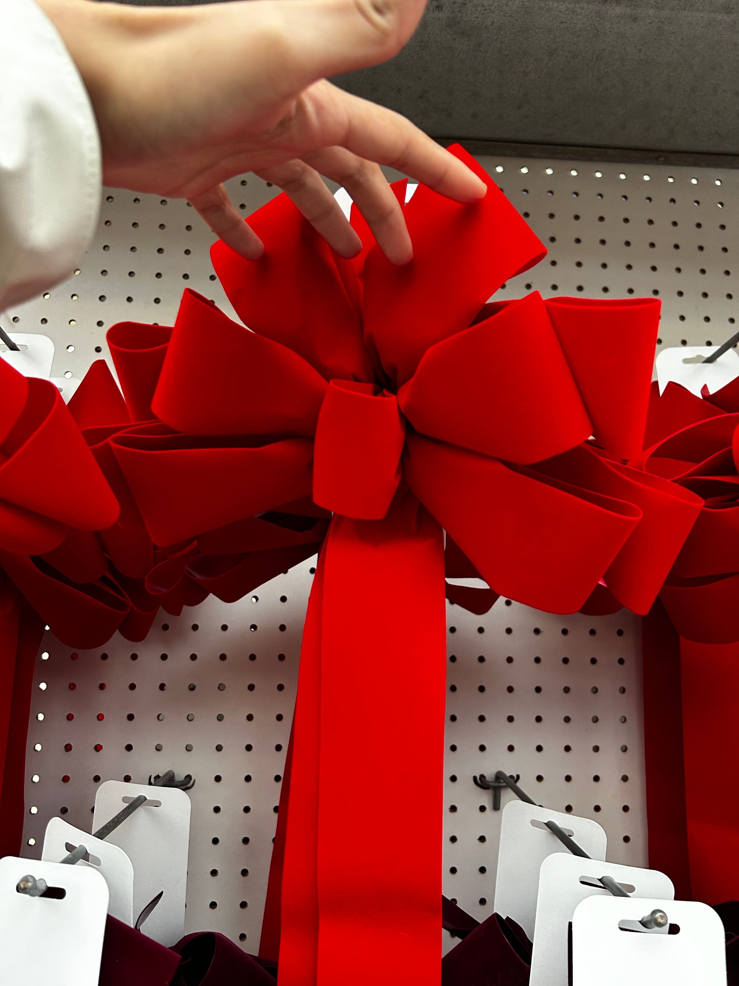 Bow, #40, 8 Loop, Brick Red Velvet Pack of 8