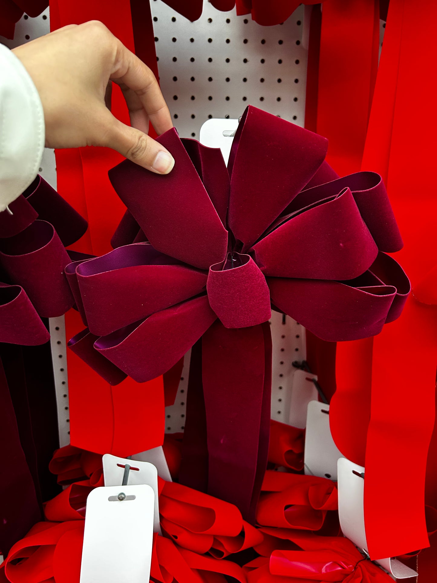 Bow, #40, 8 Loop, Brick Red Velvet Pack of 8