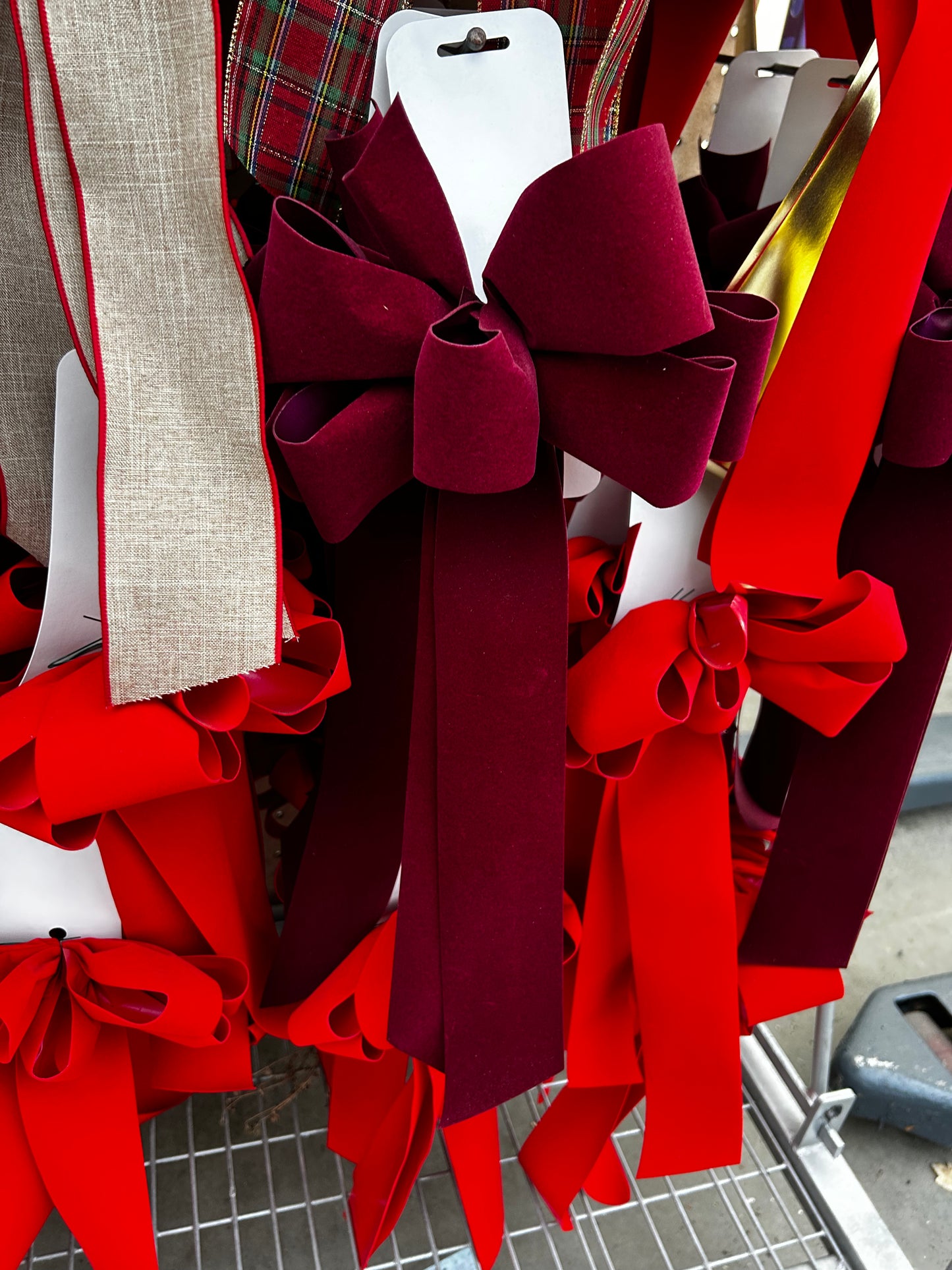 Bow, #100, 10 Loop, Red Velvet Pack of 4