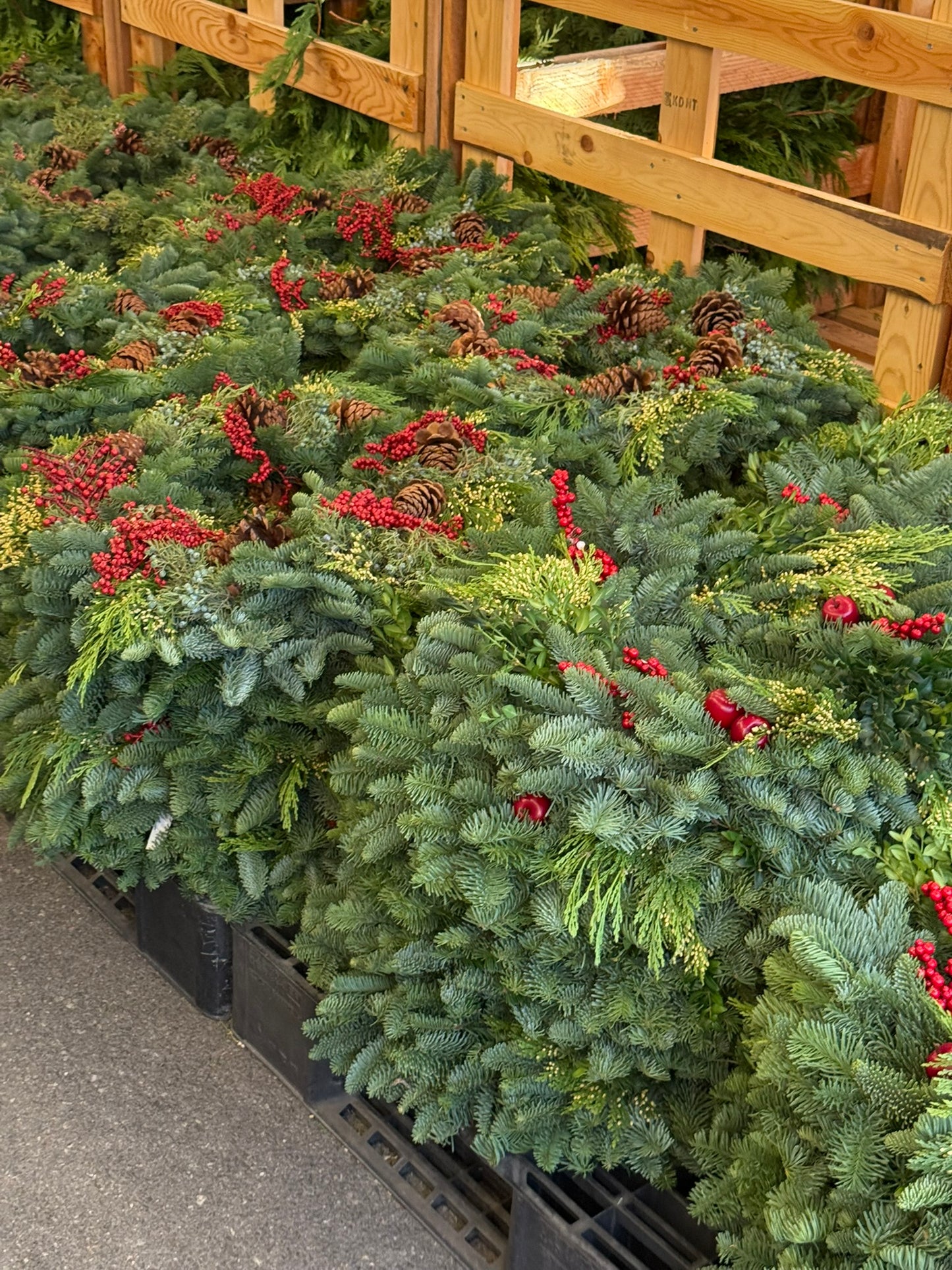 Wreath, Pomegranate, 12"/ 24" OD Pack of 4