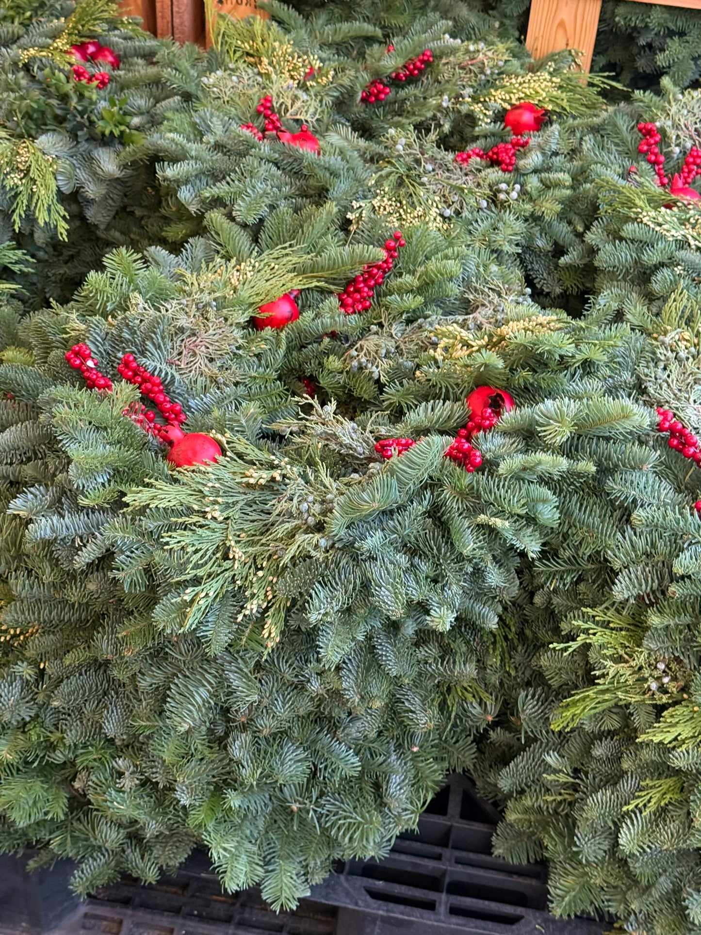 Wreath, Pomegranate, 12"/ 24" OD Pack of 4