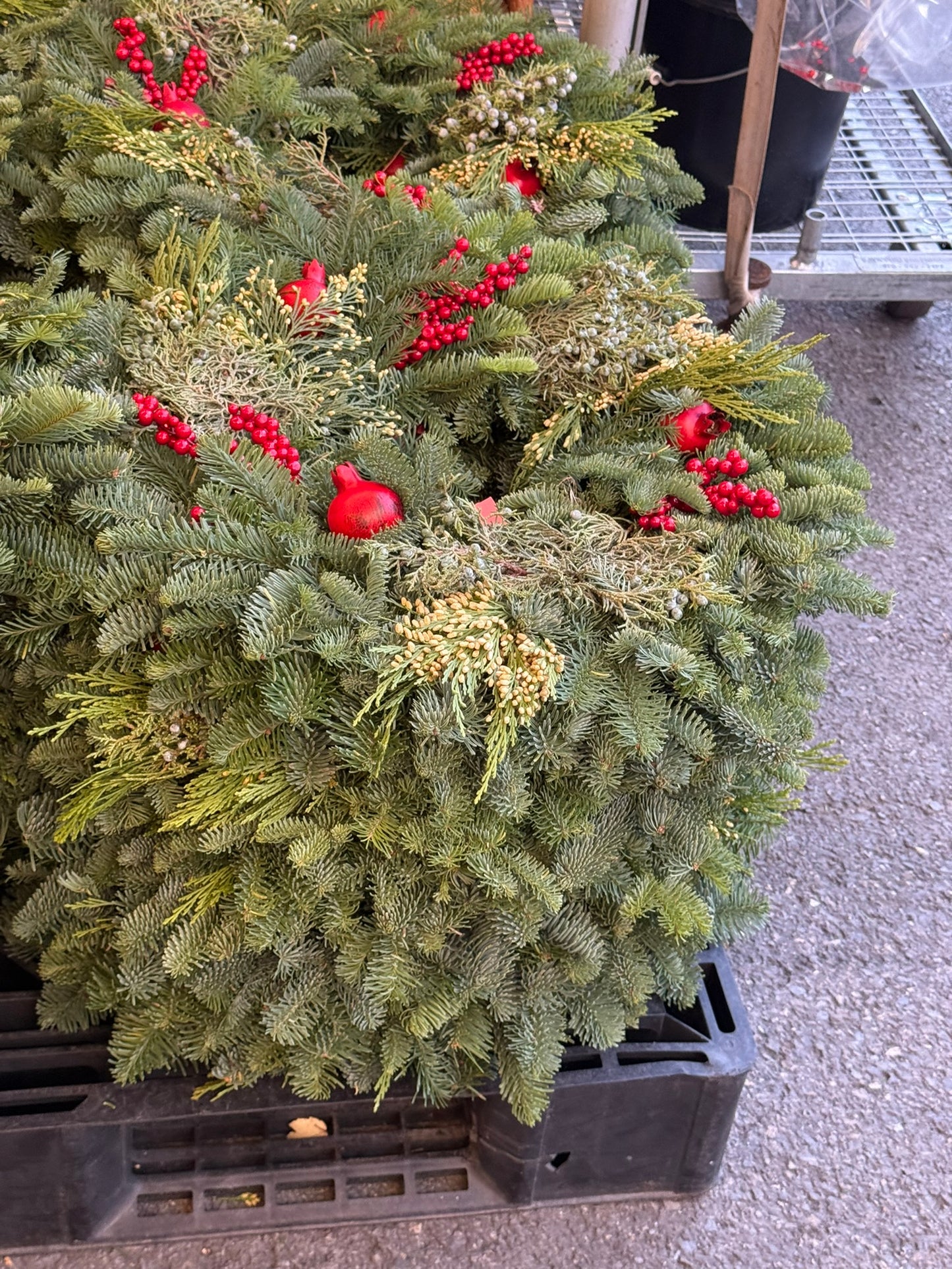 Wreath, Pomegranate, 12"/ 24" OD Pack of 4