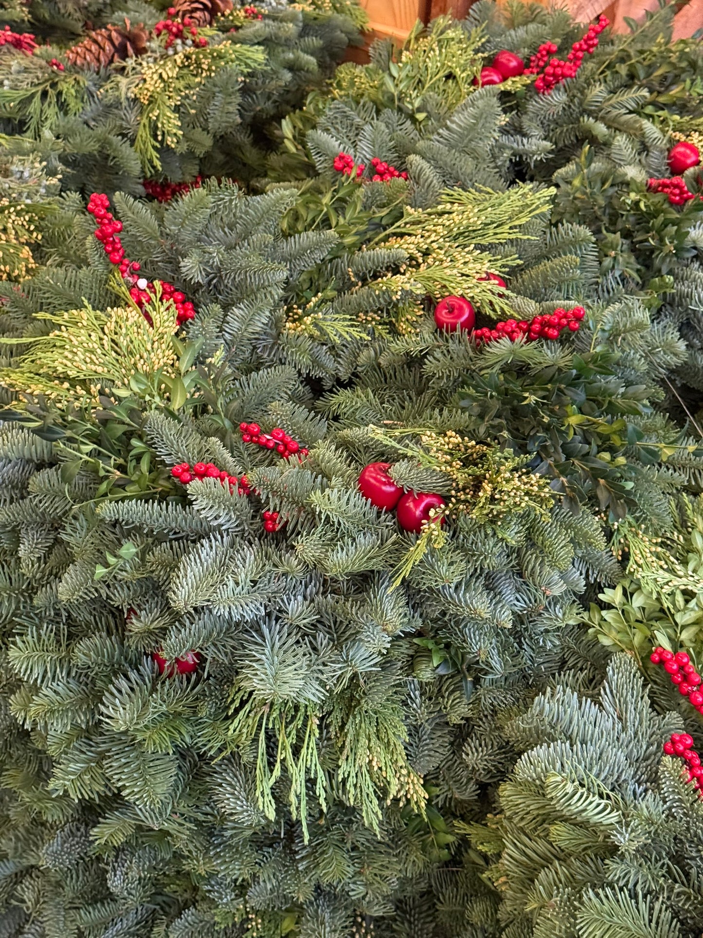 Wreath, Pomegranate, 12"/ 24" OD Pack of 4