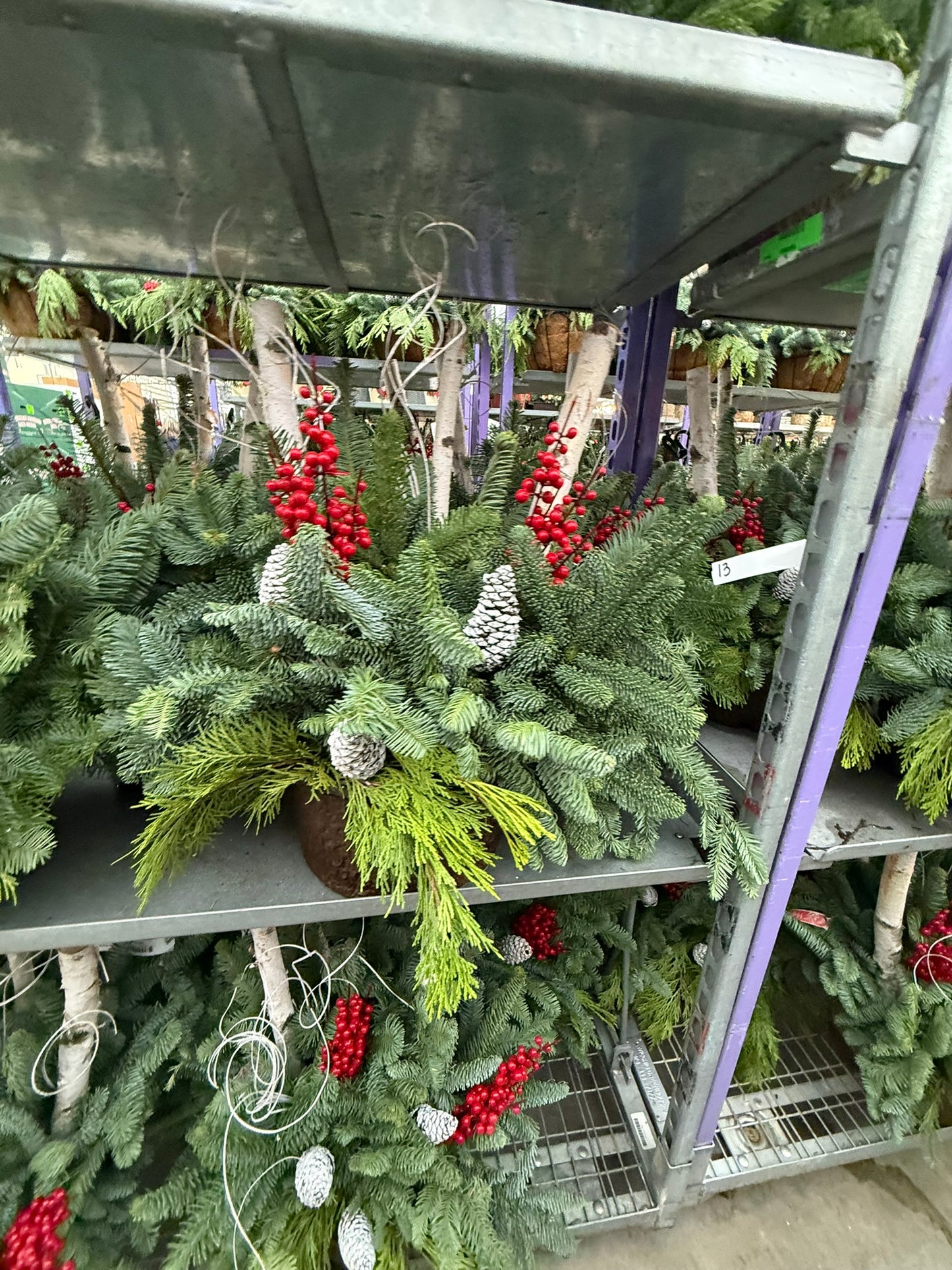 Planter, Fiber Drop in Holiday, Small Planter (Each)