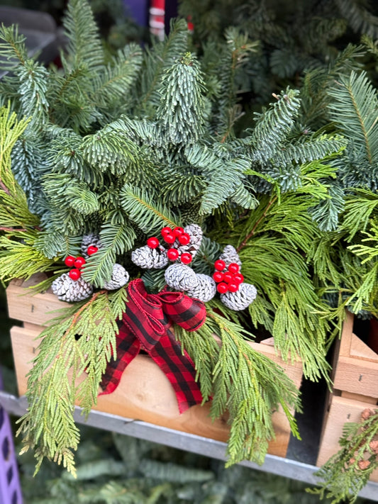 Planter, 11.25" Rustic Crate Planter (Each)