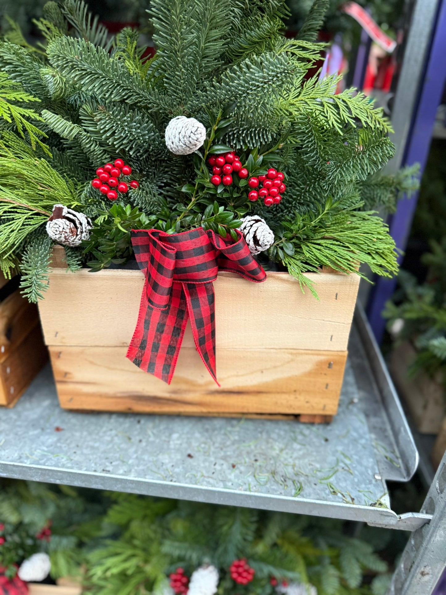 Planter, 14.5" Rustic Crate Planter (Each)