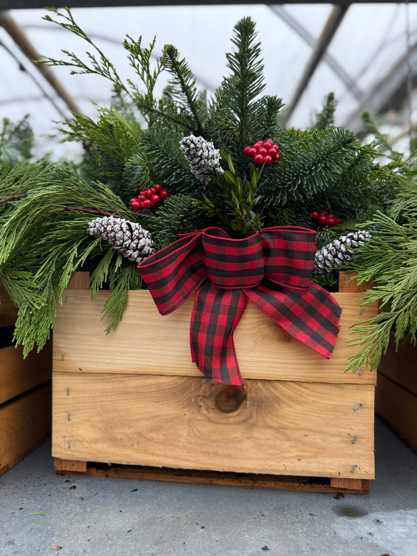 Planter, 14.5" Rustic Crate Planter (Each)