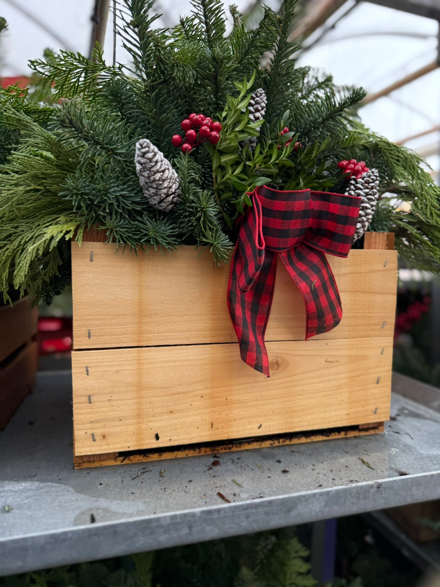 Planter, 14.5" Rustic Crate Planter (Each)