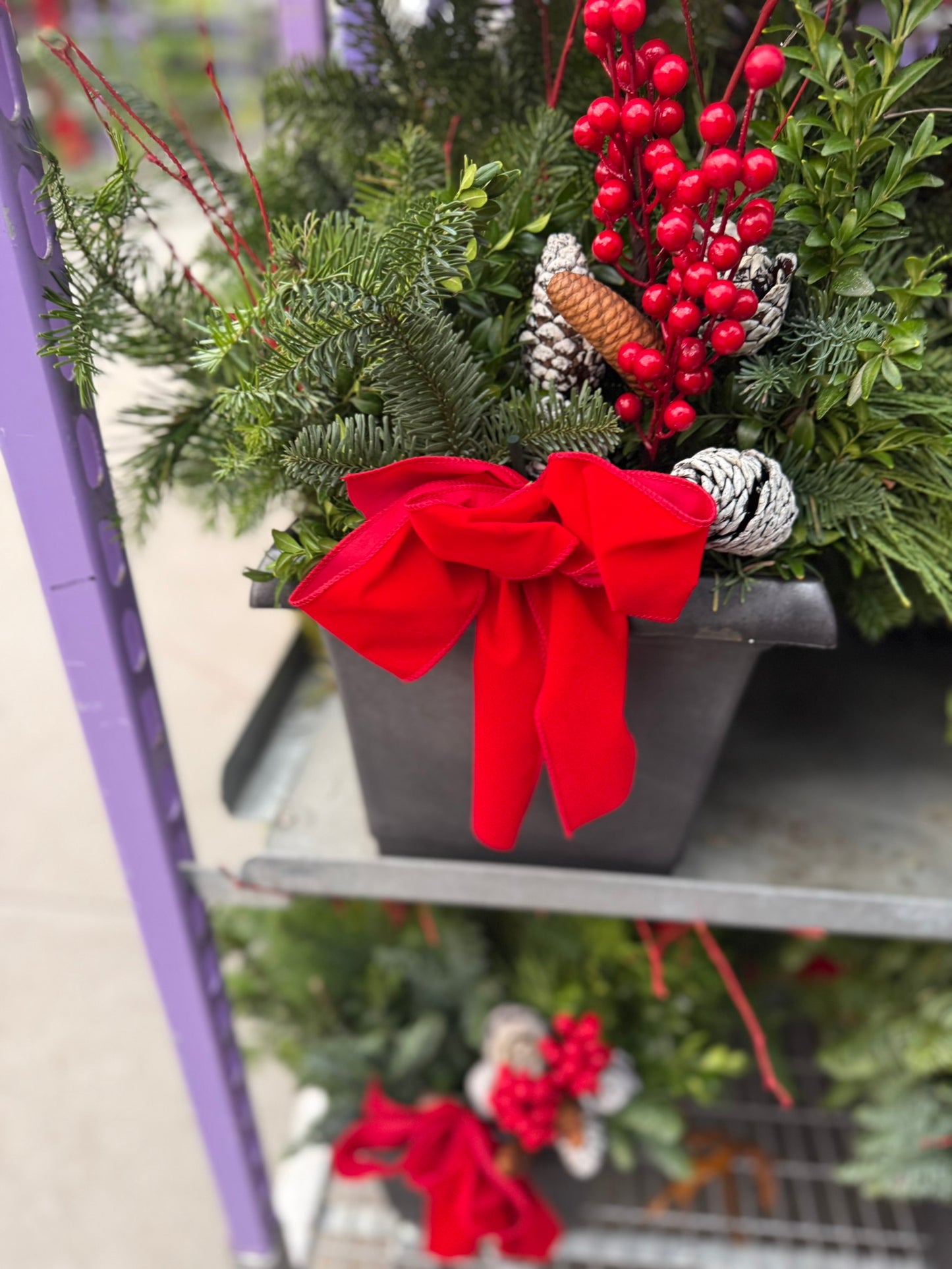 Planter, 10.25" Leonardo Square, Aged Pewter Planter (Each)