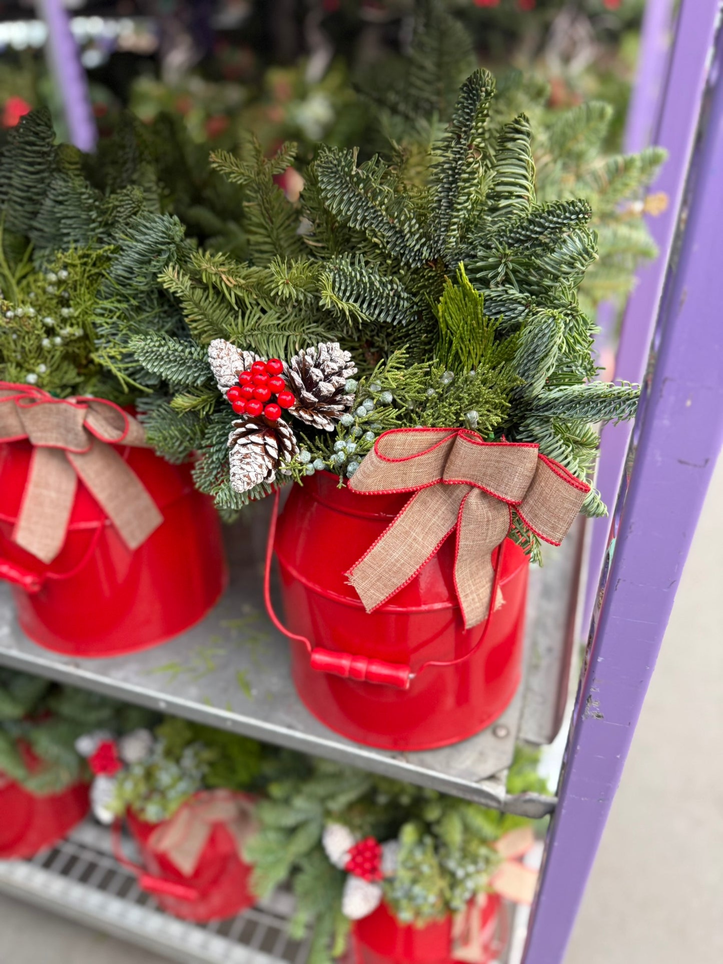 Planter, 9" Red Milk Can Planter (Each)