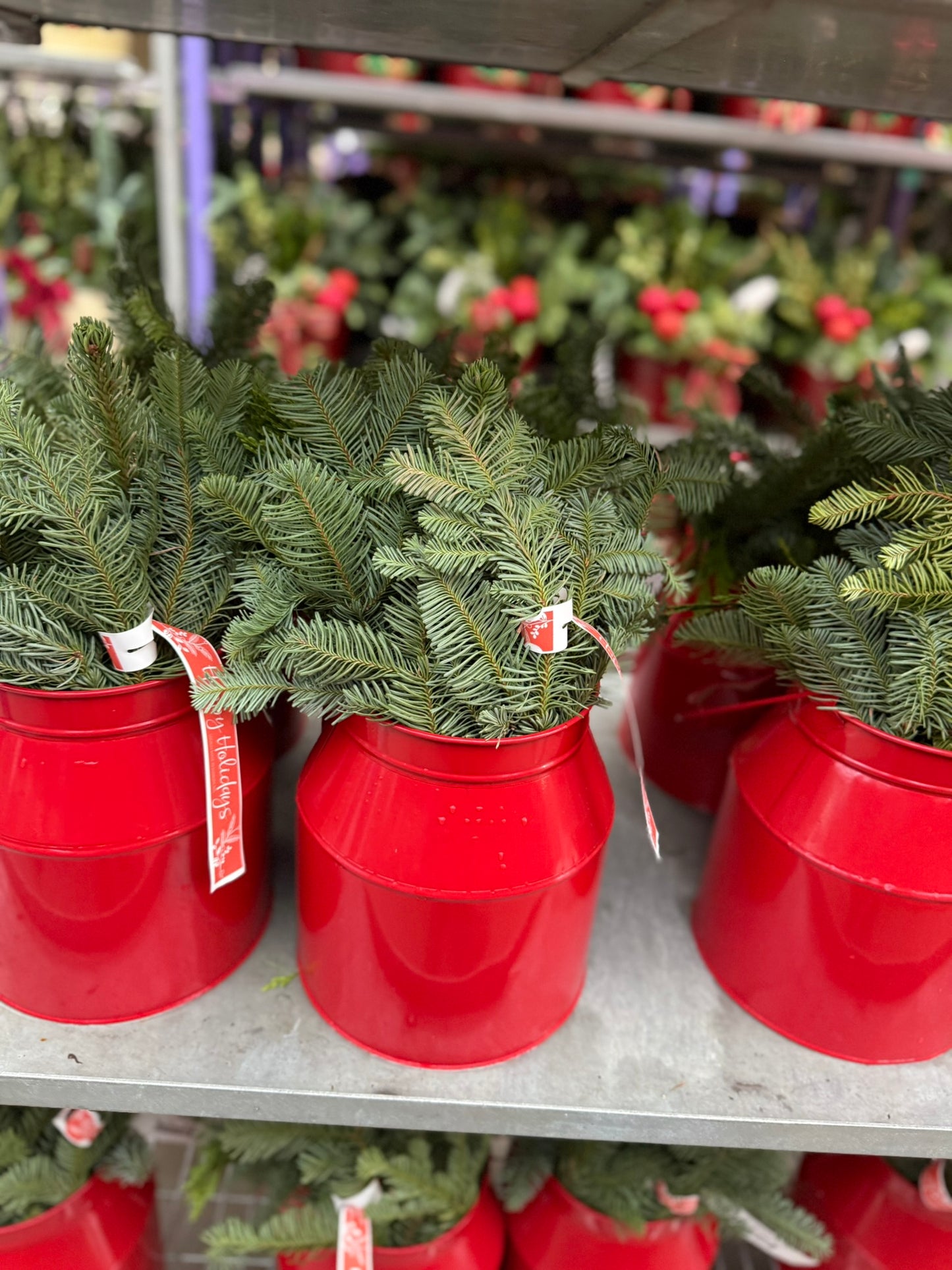 Planter, 9" Red Milk Can Planter (Each)