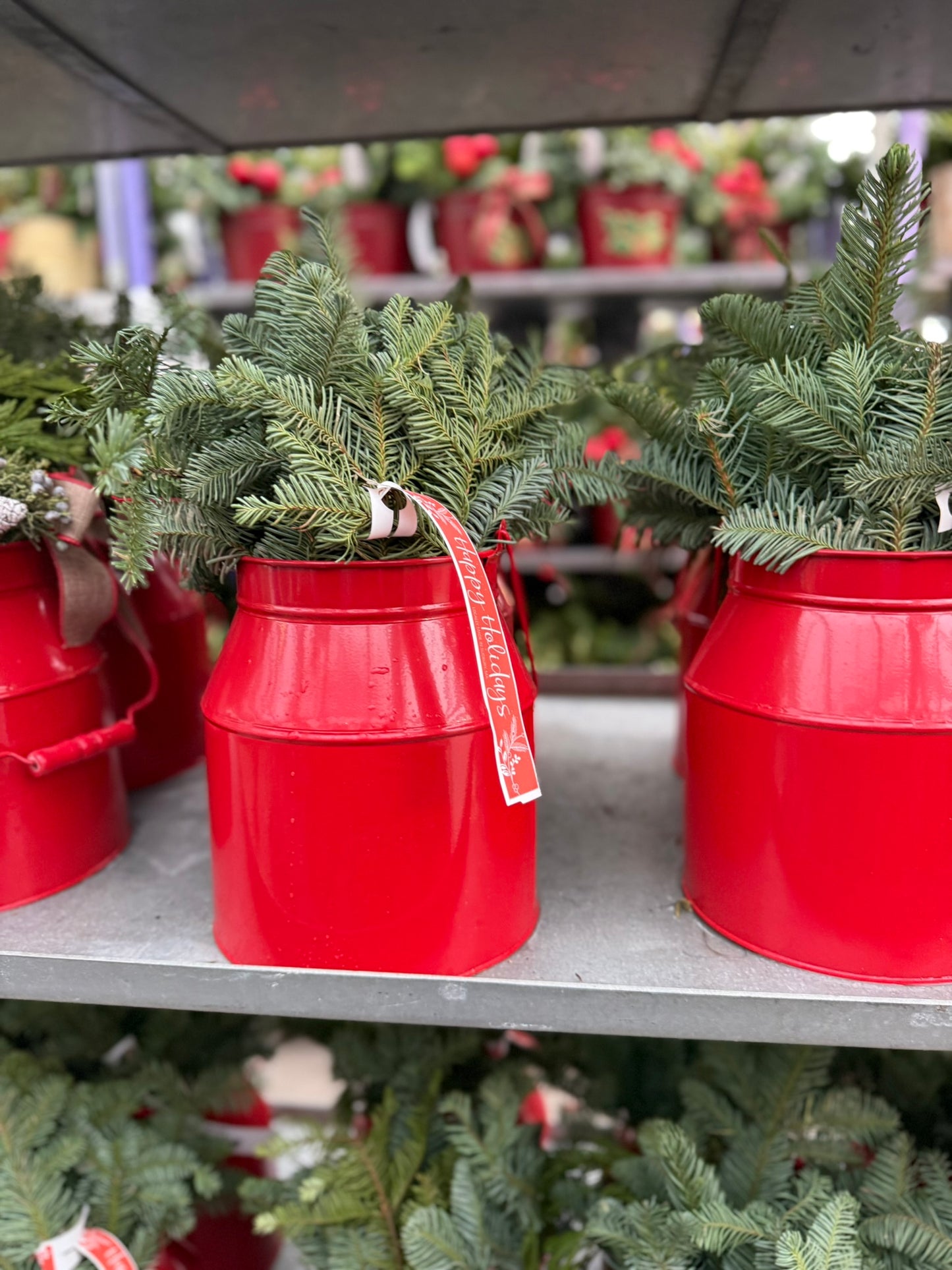 Planter, 9" Red Milk Can Planter (Each)