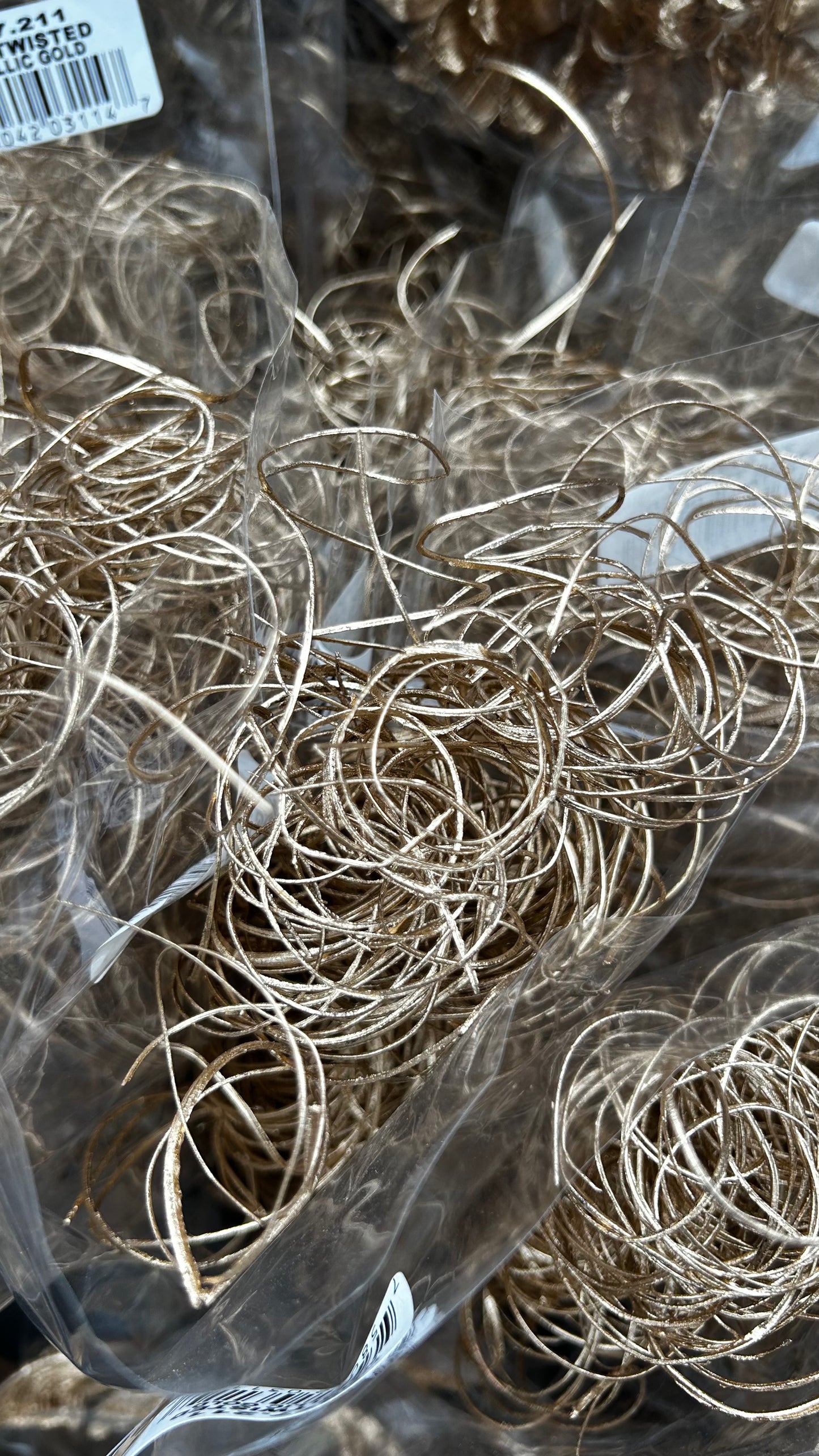 Accents, Curly Ting, Gold Metallic (XMNP649) Each