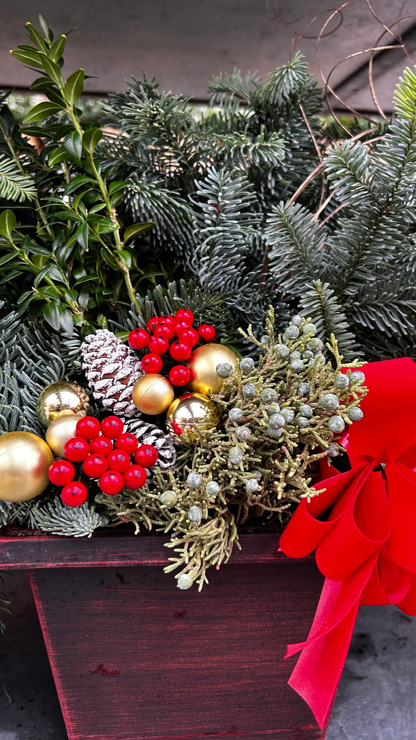 Planter, 7.5" Torino Square, Red Planter (Each)