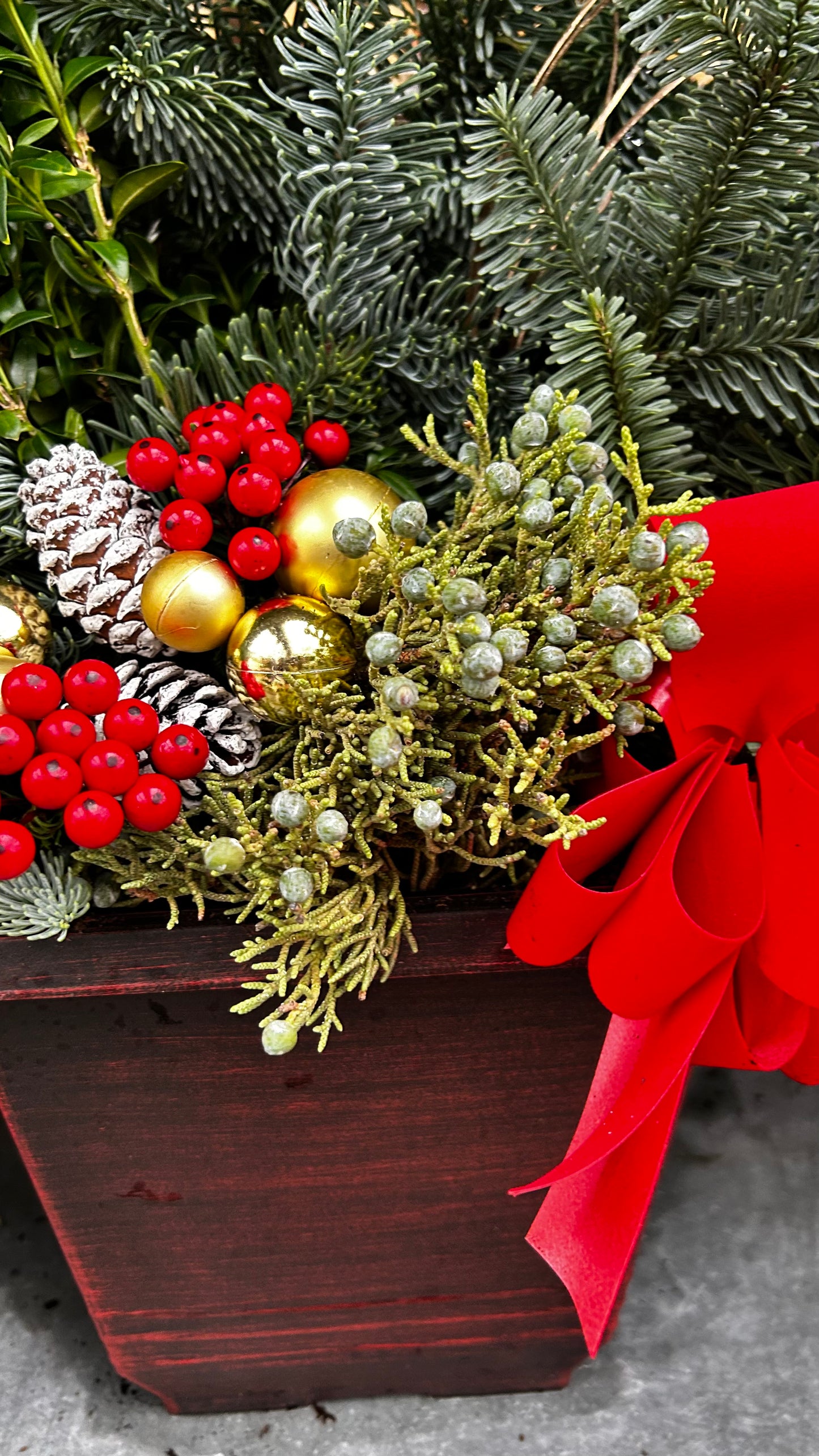 Planter, 7.5" Torino Square, Red Planter (Each)