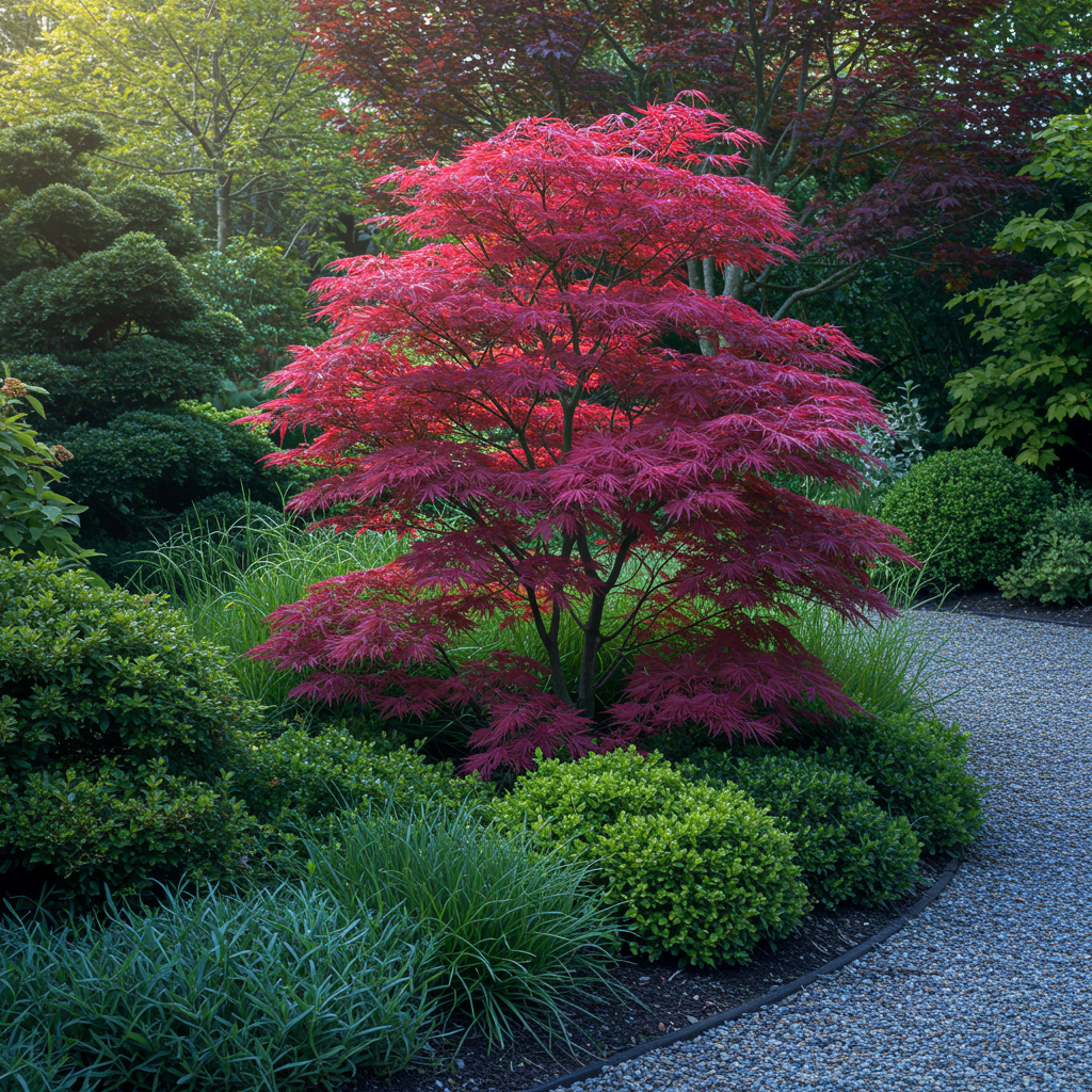 Acer Palmatum 'atropurpureum' - View 39 from www redcrocus com