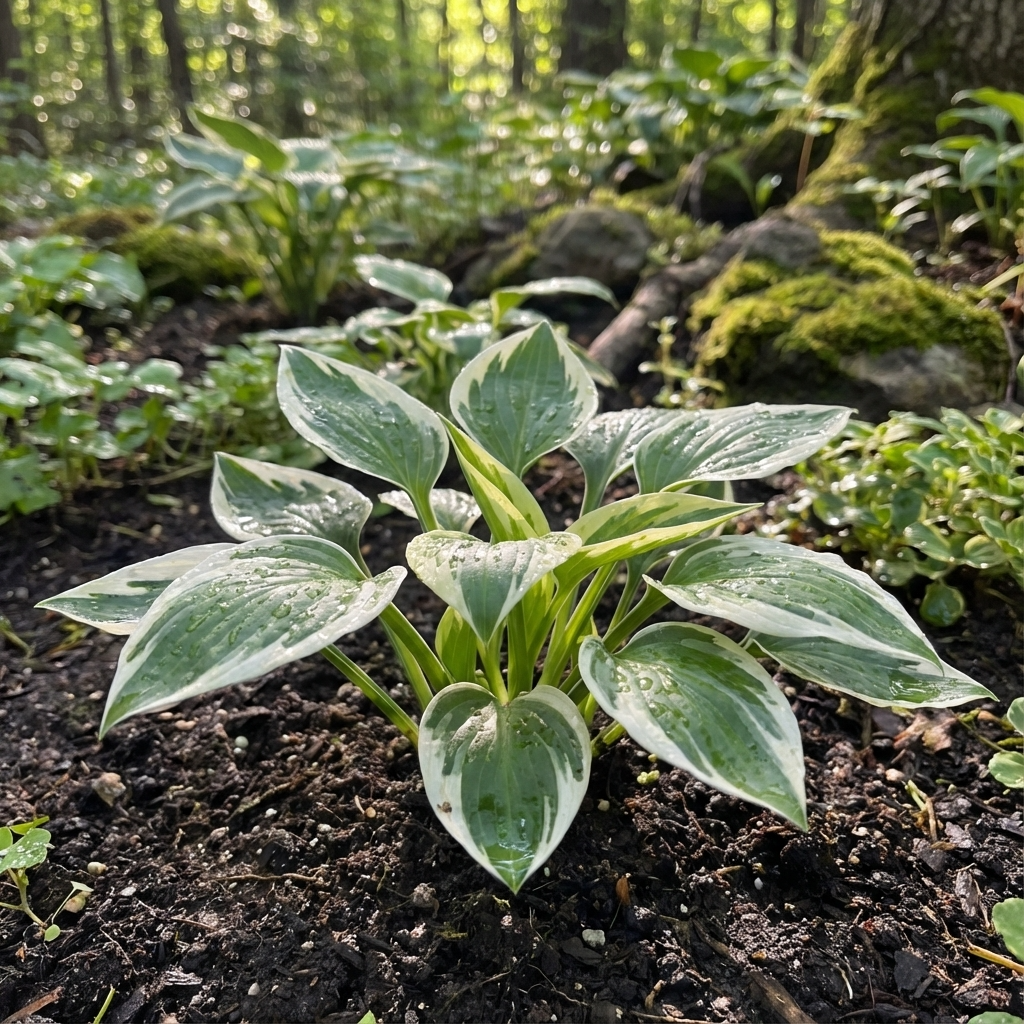 G1025 Hosta Fortunei 'minuteman' - View 3 from www redcrocus com