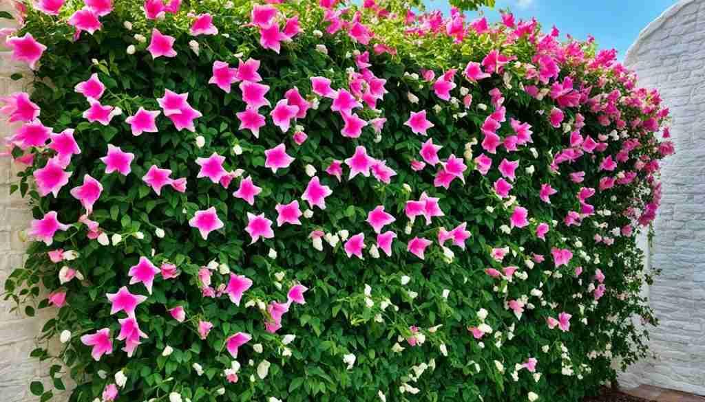 Mandevilla X Peach Trellis - View 19 from www redcrocus com